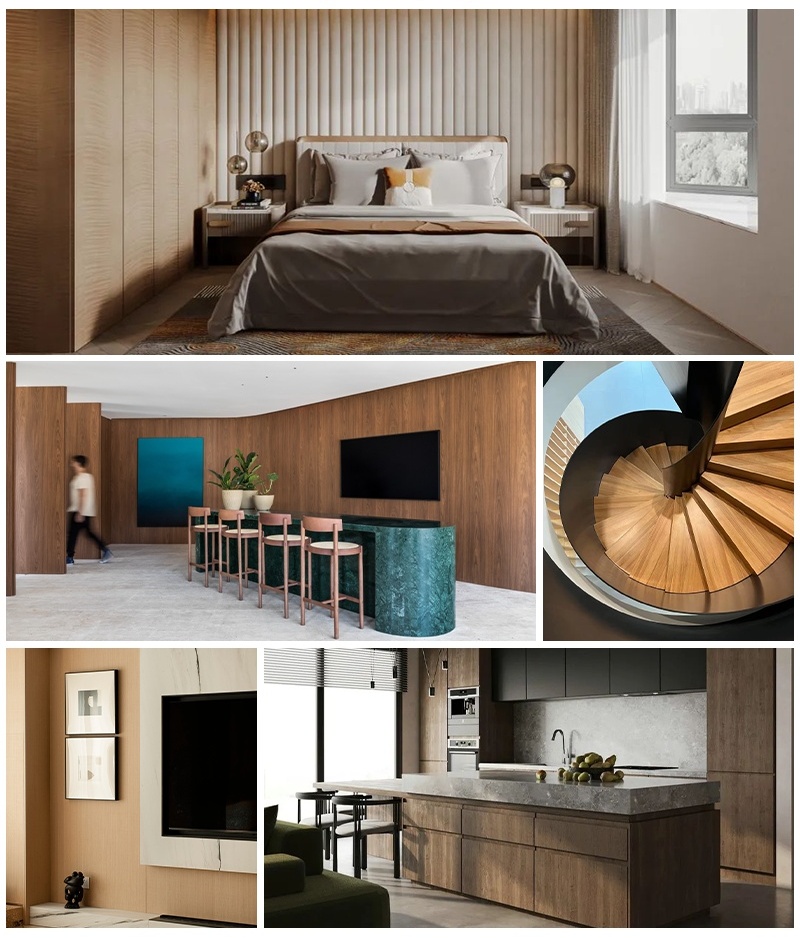 Wood veneer panel applications